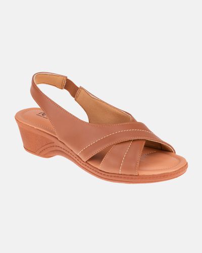Sandália Verbena - Caramelo - Pé Relax Sapatos Confortáveis