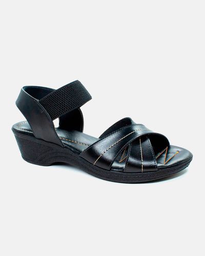 Sandália Verbena - Preta - Pé Relax Sapatos Confortáveis