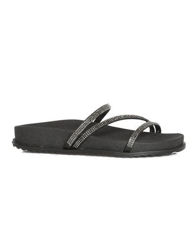 Papete Feminina Flatform Confortável - Soft Preto / Onix - Pé Relax Sapatos Confortáveis