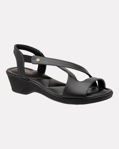 Sandália Verbena - Preta - Pé Relax Calçados Confortáveis