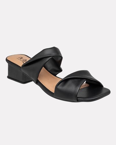 Tamanco Angelônia Salto Grosso - Preto - Pé Relax Sapatos Confortáveis