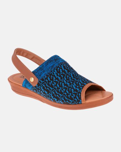 Sandália Gerânio Salto Baixo - Marinho - Pé Relax Sapatos Confortáveis