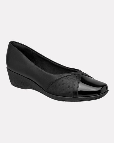 Sapato para Joanete Lírio - Preto - Pé Relax Calçados Confortáveis