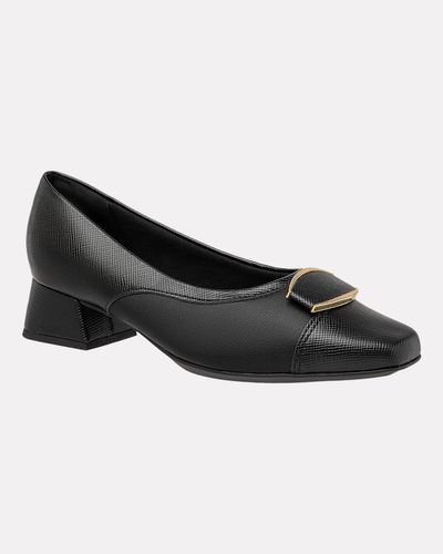 Sapato Feminino Margarida - Preto - Pé Relax Calçados Confortáveis