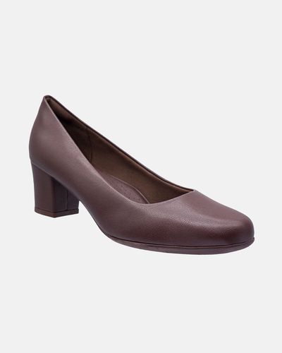 Sapato Social Feminino Magnólia - Madeira - Pé Relax Sapatos Confortáveis
