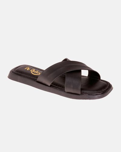 Tamanco Rasteirinha Alisso - Preto - Pé Relax Sapatos Confortáveis
