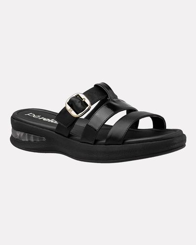 Tamanco Camélia - Preto - Pé Relax Calçados Confortáveis