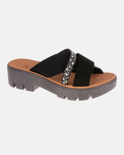 Tamanco Cravo - Preto / Silver - Pé Relax Sapatos Confortáveis