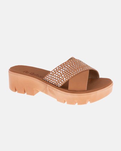 Tamanco Cravo - Caramelo / Silver - Pé Relax Sapatos Confortáveis