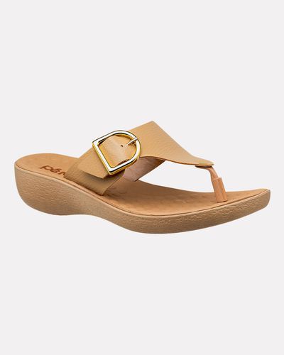 Tamanco Ortopédico Giesta - Taupe - Pé Relax Calçados Confortáveis