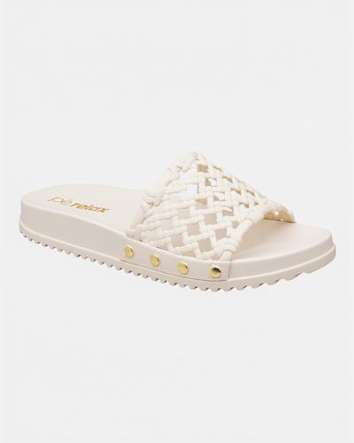 Tamanco Ipomeia - Creme / Creme - Pé Relax Calçados Confortáveis