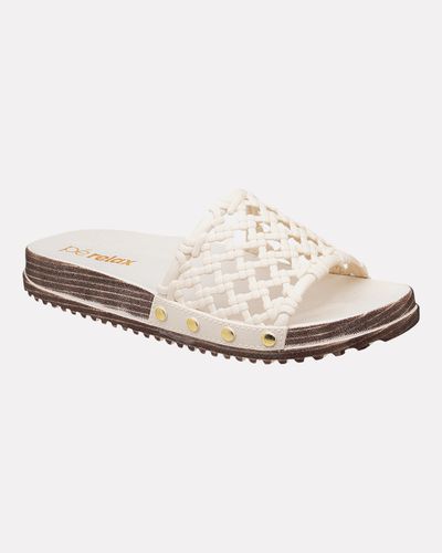 Tamanco Ipomeia - Creme - Pé Relax Calçados Confortáveis