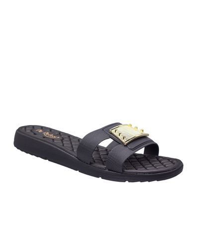 Tamanco Hibisco - Preto - Pé Relax Calçados Confortáveis