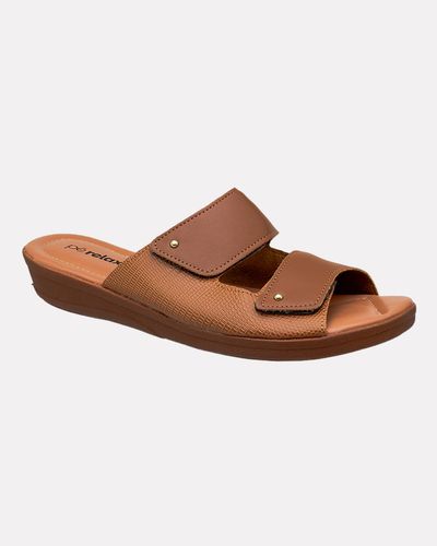 Tamanco Gerânio - Caramelo - Pé Relax Calçados Confortáveis