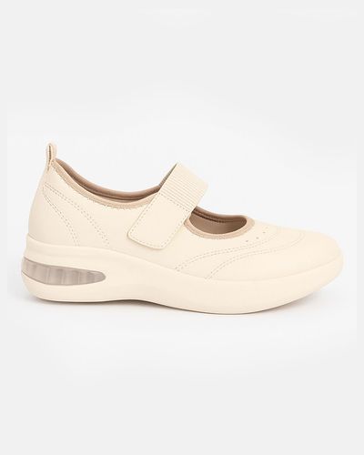 Tênis Boneca Camélia - Off White - Pé Relax Calçados Confortáveis