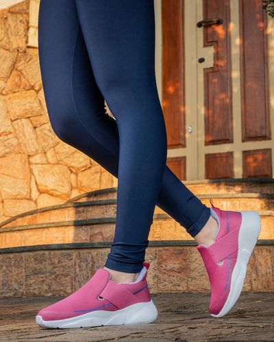 Tênis Pluma - Fucsia / Lilás - Pé Relax Sapatos Confortáveis
