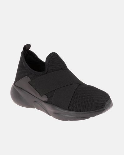 Tênis Pluma - Preto / Sola Preta - Pé Relax Sapatos Confortáveis