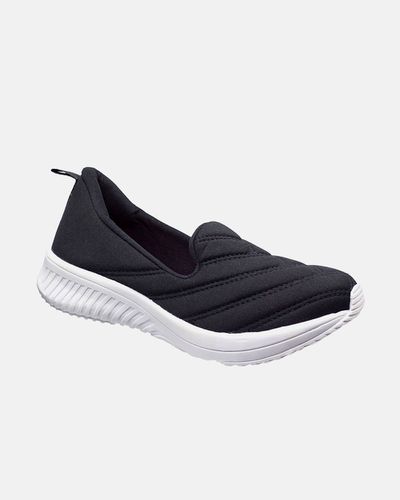 Slip On Girassol - Preto - Pé Relax Sapatos Confortáveis