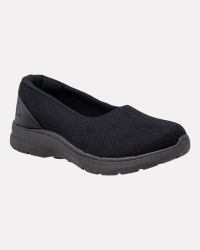 Slip On Amaranto - Preto / Sola Preta - Pé Relax Calçados Confortáveis