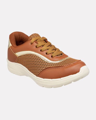 Tênis Aroeira - Caramelo - Pé Relax Sapatos Confortáveis