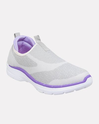 Tênis Aroeira - Cinza / Lilás - Pé Relax Sapatos Confortáveis