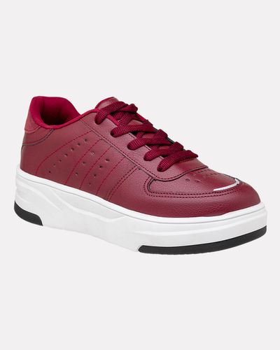 Sneaker Feminino Extremosa - Bordô - Pé Relax Calçados Confortáveis