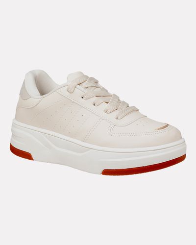 Sneaker Feminino Extremosa - Off White - Pé Relax Calçados Confortáveis