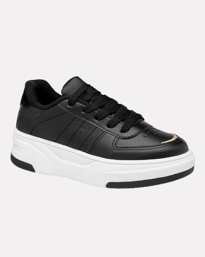 Sneaker Feminino Extremosa - Preto - Pé Relax Calçados Confortáveis