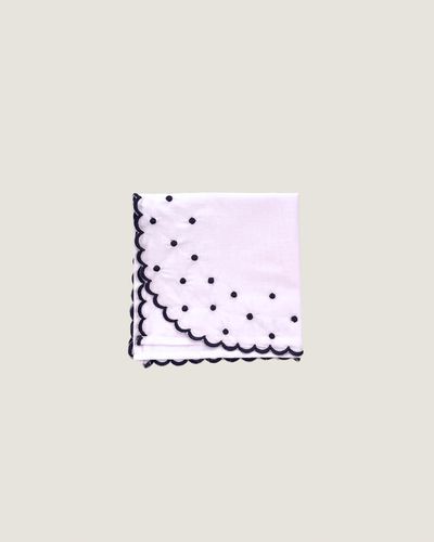 Vira Manta Poá azul marinho