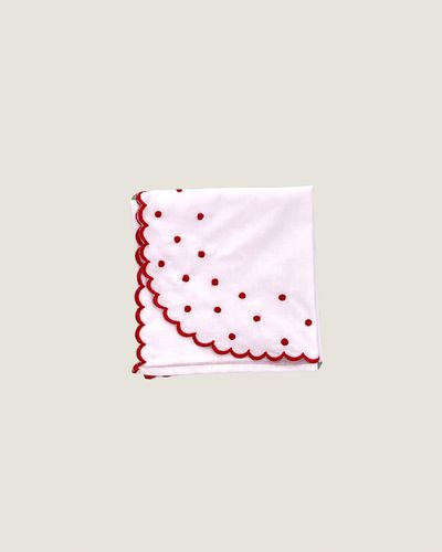 Vira Manta Poá Vermelho