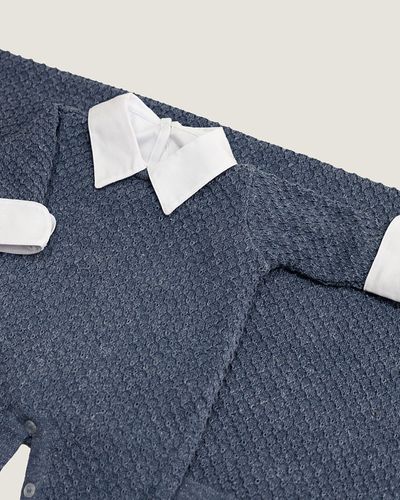 Saída Maternidade Pipoquinha Azul Jeans