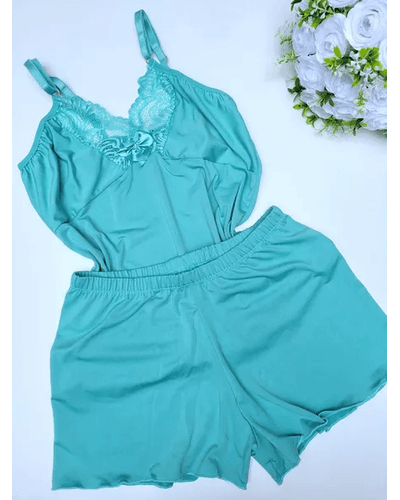 Baby Doll Clean - Verde Água - DONA DE MIM (@donaademimstore)