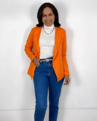 Blazer Alfaiataria Laranja - ENTRE COMADRES