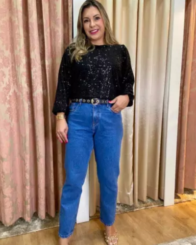 Calça jeans Mom E.C - ENTRE COMADRES