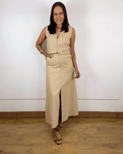 Conjunto Carolina Bege - ENTRE COMADRES