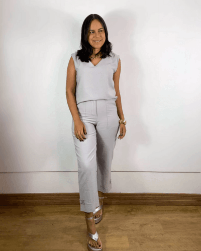Conjunto Marli Cinza Claro - ENTRE COMADRES