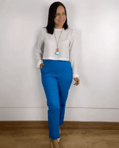 Max Cropped Renata Off-White - ENTRE COMADRES