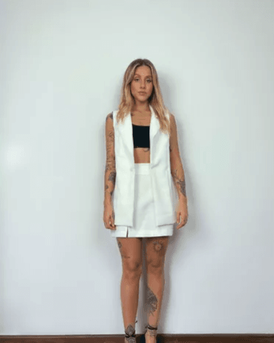 Saia Gabi Off-White - ENTRE COMADRES