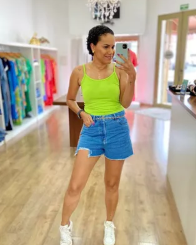 Short Jeans Barra Destroyd - ENTRE COMADRES
