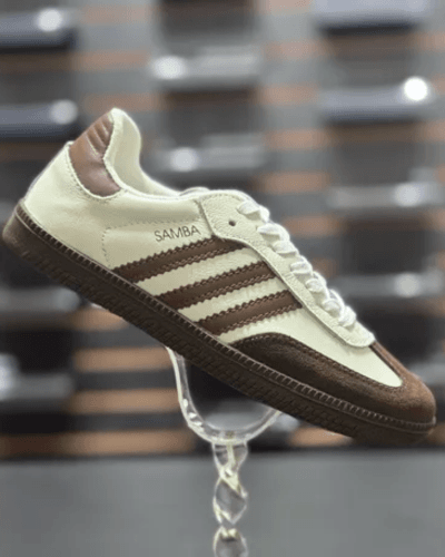 Tênis Samba Off White com Café - ENTRE COMADRES