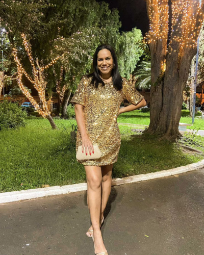 Vestido Mariah Dourado - ENTRE COMADRES