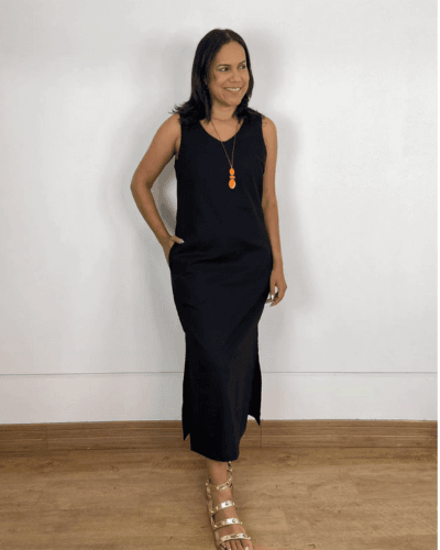 Vestido Stella Preto - ENTRE COMADRES