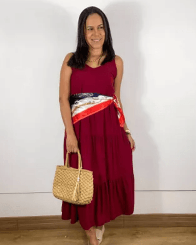 Vestido Angra Bordô - ENTRE COMADRES