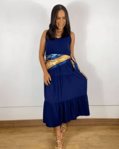 Vestido Angra Azul Marinho - ENTRE COMADRES