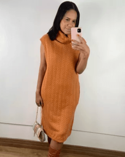 Vestido Dora Caramelo - ENTRE COMADRES
