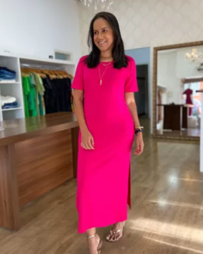 Vestido Elis Pink - ENTRE COMADRES