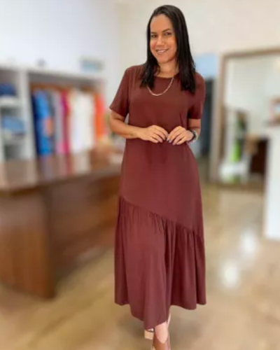 Vestido Ester Marron - ENTRE COMADRES