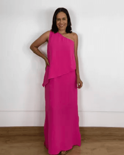 Vestido Geórgia Rosa - ENTRE COMADRES