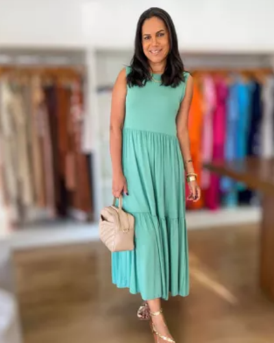 Vestido Karina Verde Menta - ENTRE COMADRES