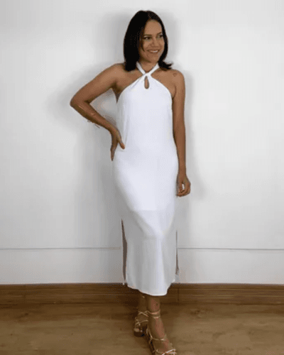 Vestido Laisa Branco - ENTRE COMADRES